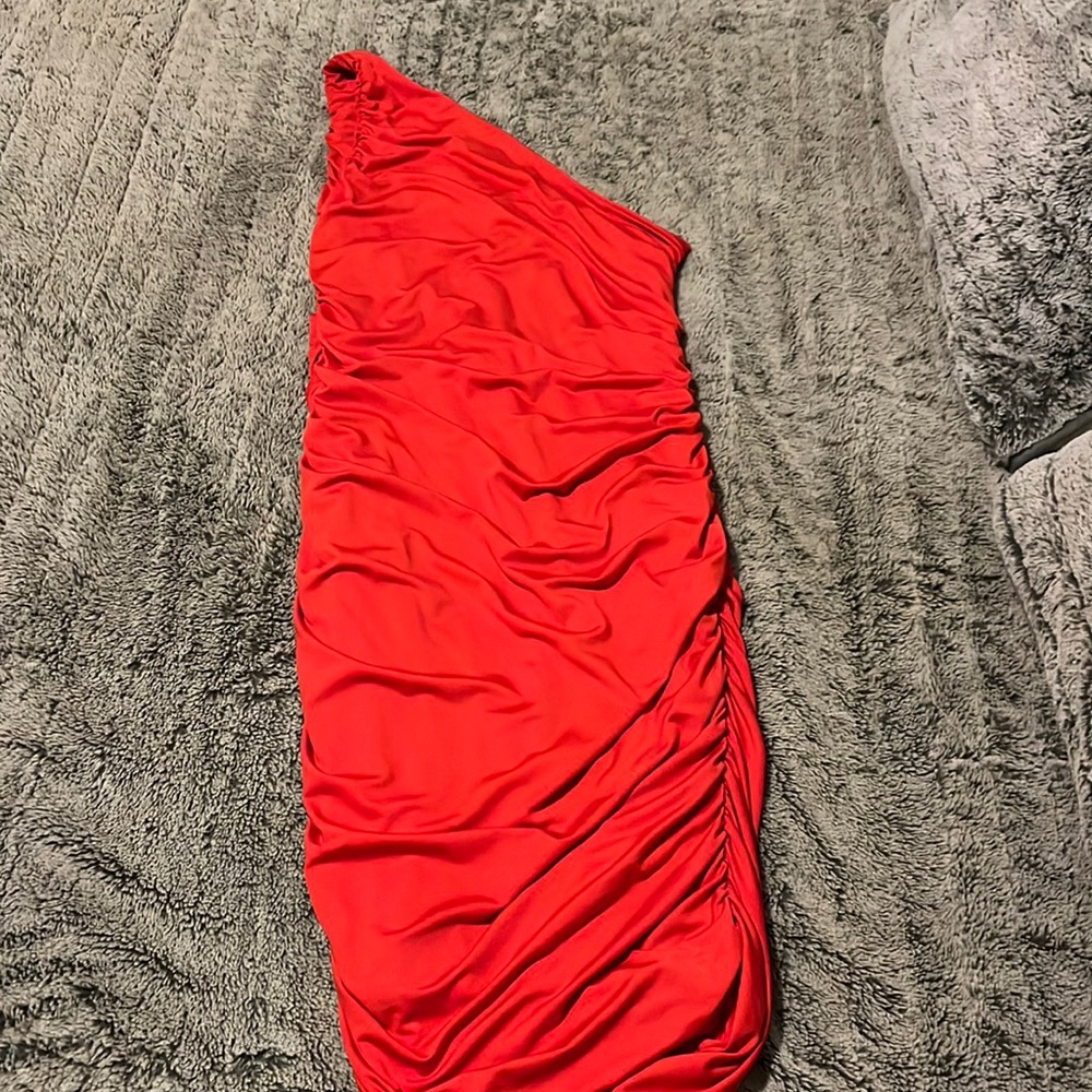 Large red dress